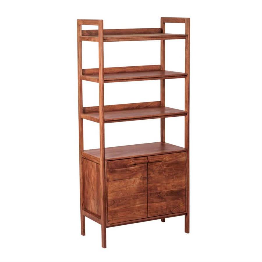 Schrank Rjukan Akazienholz, modular – Braun