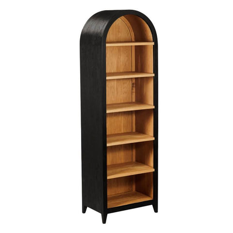 Hjarno Bücherschrank Mangoholz – Schwarz