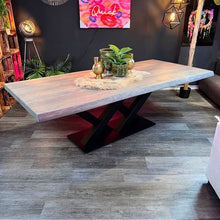 Esstisch Eiche - Nature Line - 6cm - BigFoot Double - natürliche Baumkante