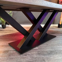 Esstisch Eiche - Nature Line - 6cm - BigFoot Double - natürliche Baumkante