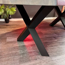 Esstisch Eiche - Nature Line - 6cm - Stern X - natürliche Baumkante