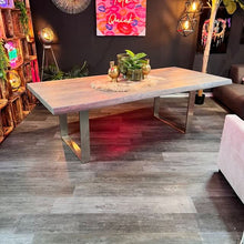 Esstisch Eiche - Nature Line - 6cm - U- Exclusivline - natürliche Baumkante