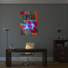 Boogie Nights' Wandkunstwerk - LED Neon 90x120 cm