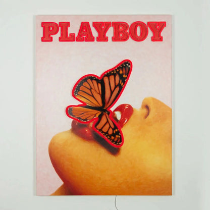 Playboy X Locomocean - Butterfly Cover (LED Neon) 90x120 cm