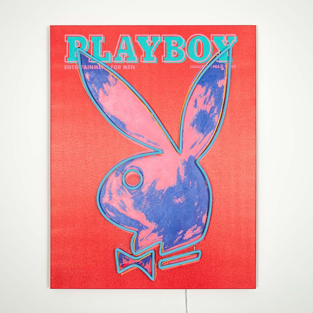 Playboy X Locomocean - Andy Warhol Cover (LED Neon) 78x100 cm