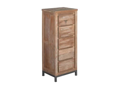 Kommode Torvi Teakholz recycelt – Braun