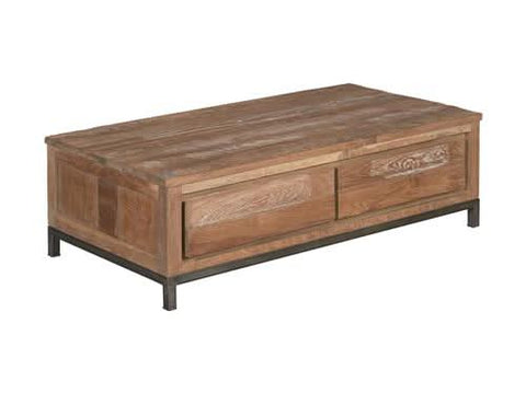 Torvi Couchtisch Teakholz recycelt – Braun