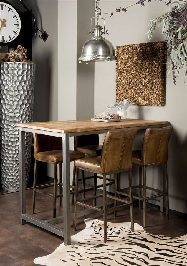 Torvi Bartisch Teakholz recycelt – Braun