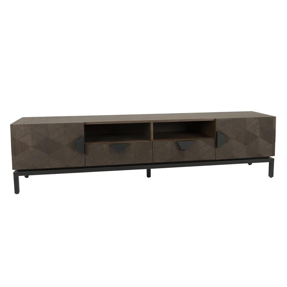 Heby TV-Board Eichenfurnier – Braun