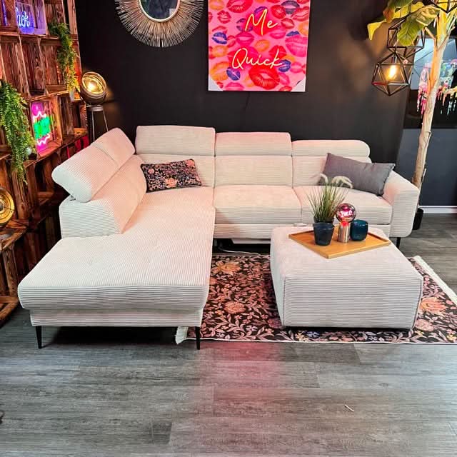 Salto Ecksofa - 262x232cm - Breitcord - Schlafsofa