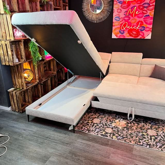 Salto Ecksofa - 262x232cm - Breitcord - Schlafsofa