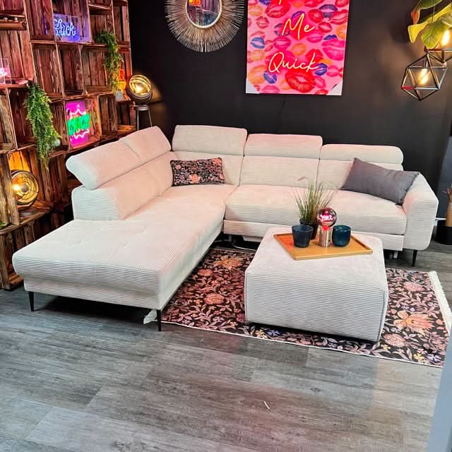 Salto Ecksofa - 262x232cm - Breitcord - Schlafsofa