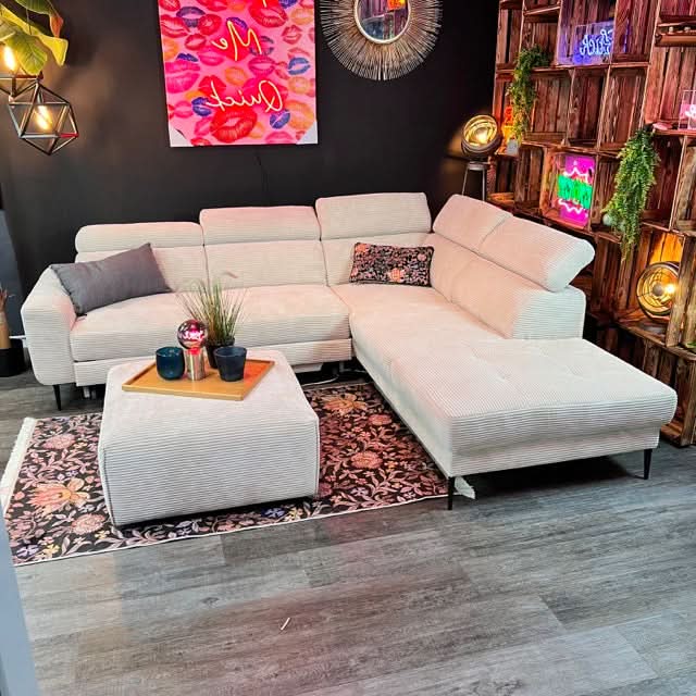 Salto Ecksofa - 262x232cm - Breitcord - Schlafsofa