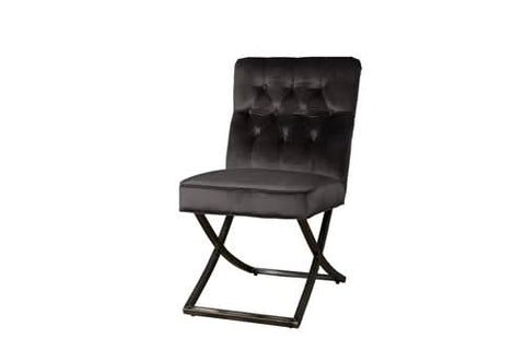 Esszimmerstuhl Suldal, Gestell Metall Vintage – Grau