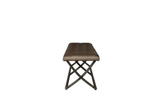 Sitzbank Suldal, Stoffbezug, Gestell Metall Vintage – Orange