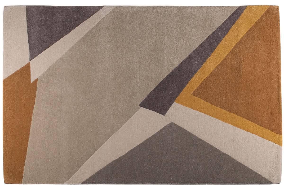 Thorshavn Teppich - Grey, Beige, Gold
