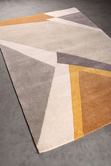 Thorshavn Teppich - Grey, Beige, Gold