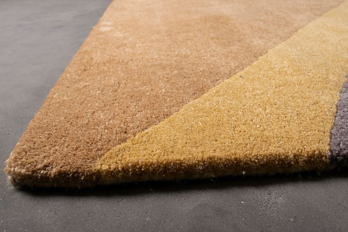 Thorshavn Teppich - Grey, Beige, Gold