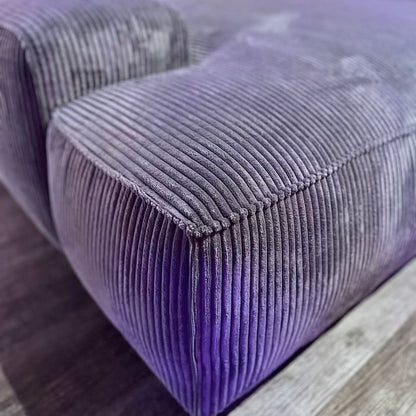 Timmy Chiodo Ecksofa, Kedernaht, Breitcord, grau, Wunschmaß