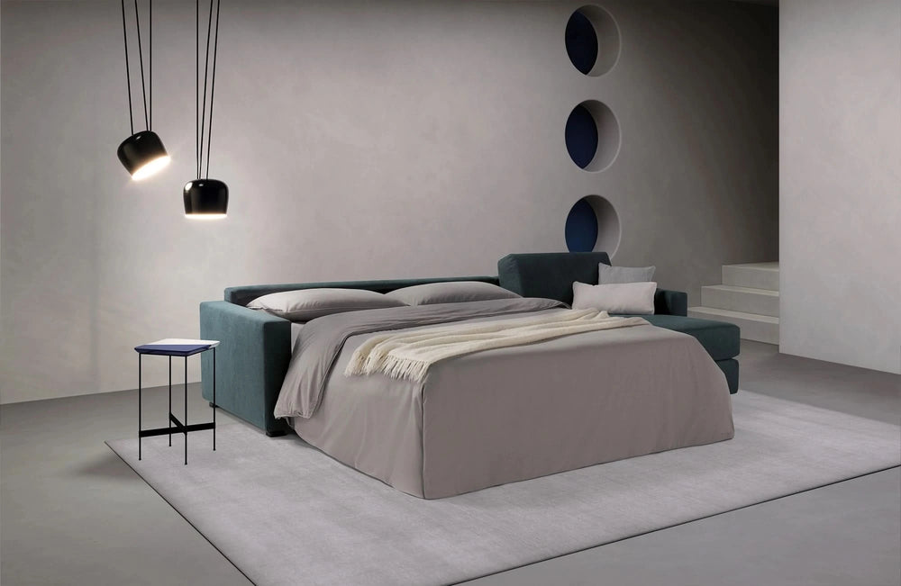 Amsterdam Ecksofa als Bett ausgezogen