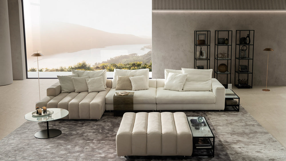 Bari Modulsofa mit Hocker – Wohnbeispiel