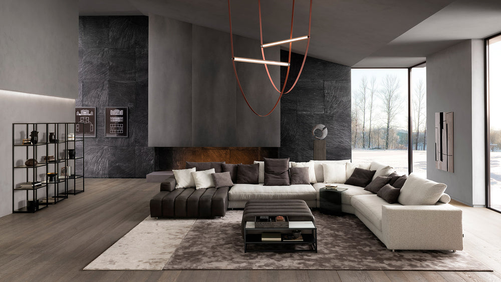 Bari Modulsofa als Wohnlandschaft – Wohnbeispiel