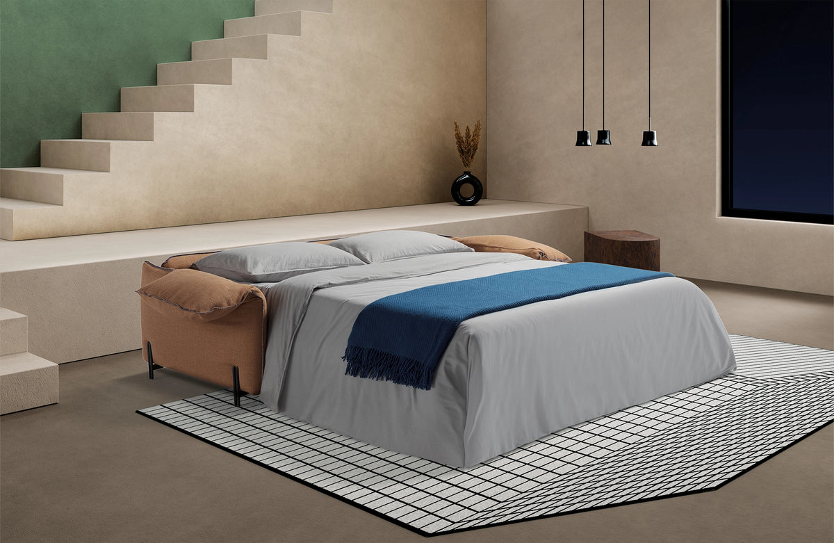 Cloud Schlafsofa als Bett ausgezogen