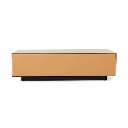 Glas Couchtisch Block