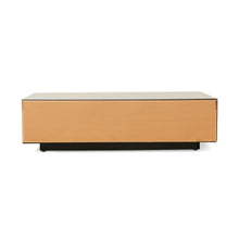 Glas Couchtisch Block