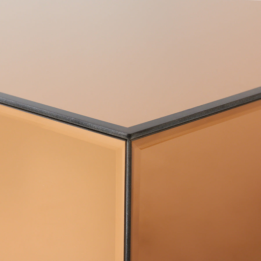 Glas Couchtisch Block