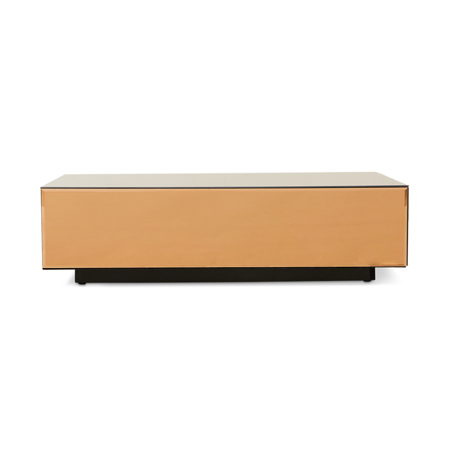 Glas Couchtisch Block