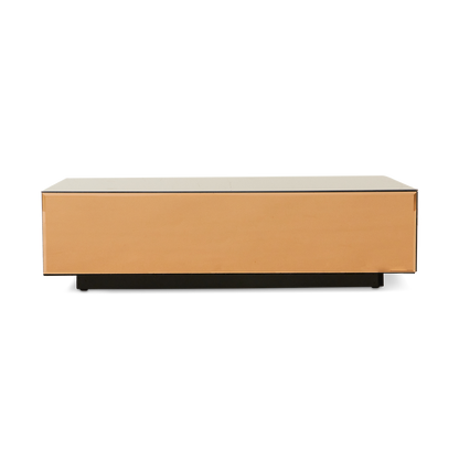 Glas Couchtisch Block
