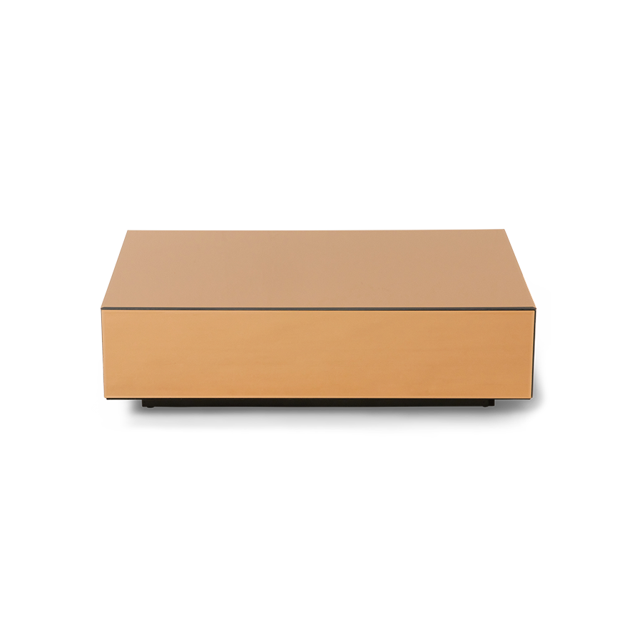 Glas Couchtisch Block