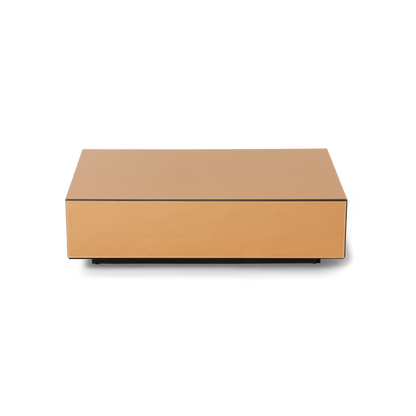 Glas Couchtisch Block