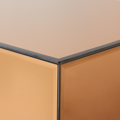 Glas Couchtisch Block