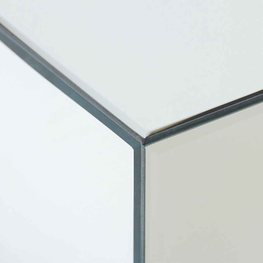 Glas Couchtisch Block