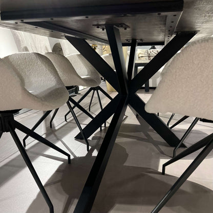 Esstisch Mango "Swiss Oliv" - gerade Kante