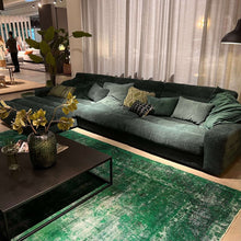 Dash, Ecksofa, Breitcord, dunkelgrün