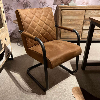 Civo Armlehnenstuhl - Cognac