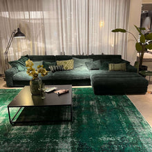 Dash, Ecksofa, Breitcord, dunkelgrün