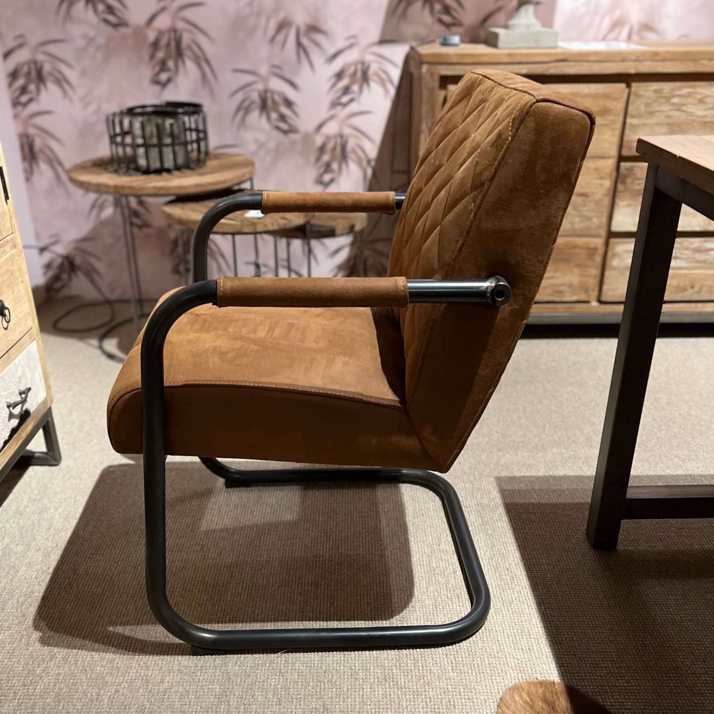 Civo Armlehnenstuhl - Cognac