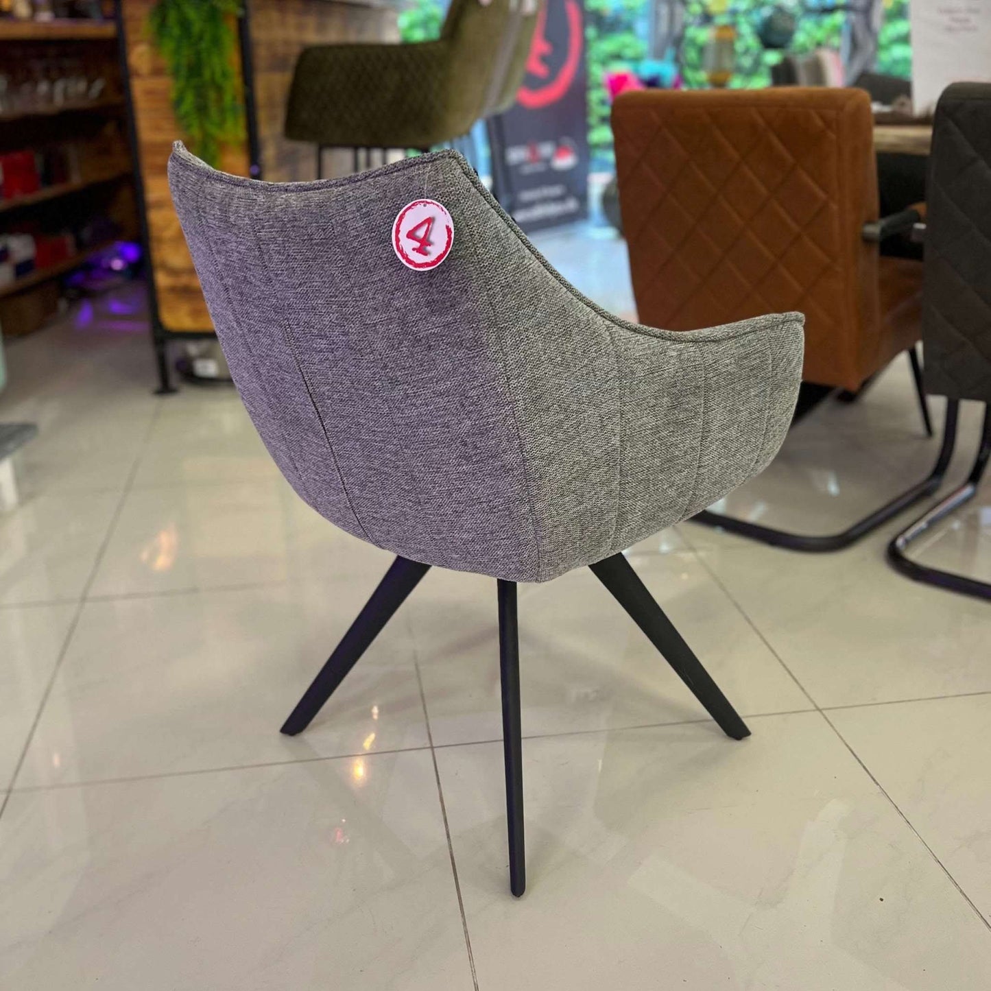Riviera Drehstuhl - 180° - Middle Grey