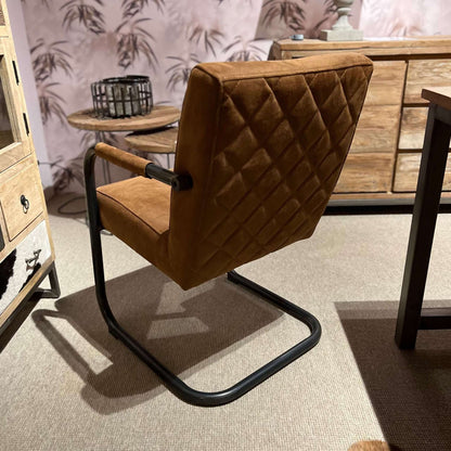 Civo Armlehnenstuhl - Cognac