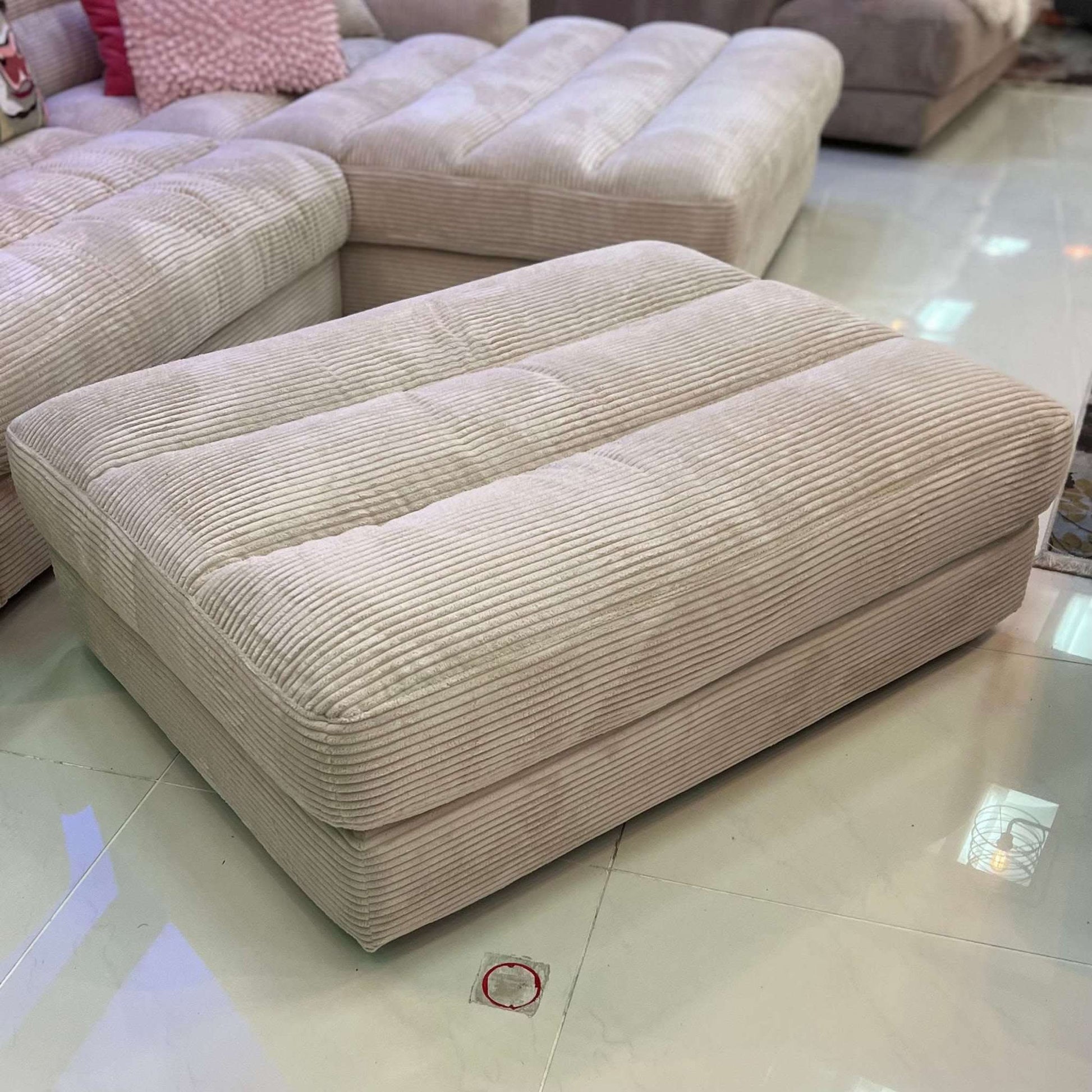 Dash, Hocker, Breitcord, creme 