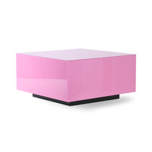 Glas Couchtisch Block