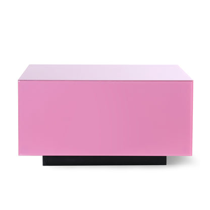 Glas Couchtisch Block