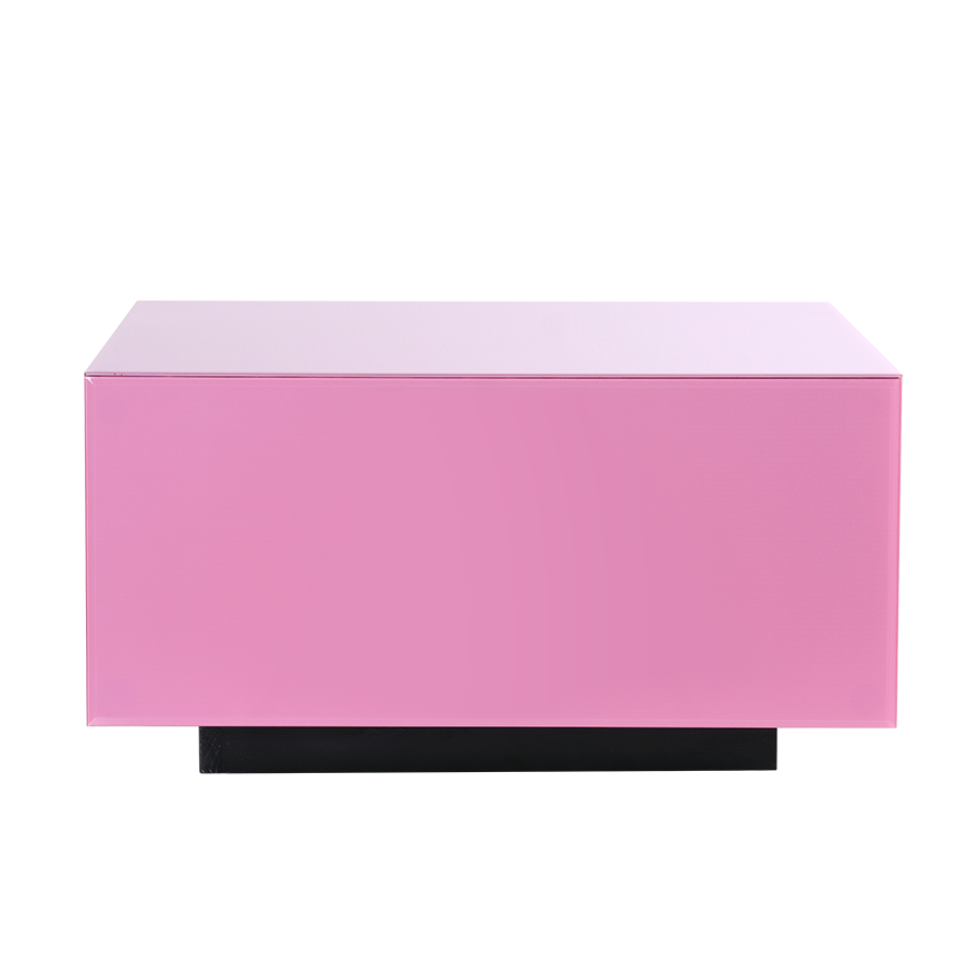 Glas Couchtisch Block