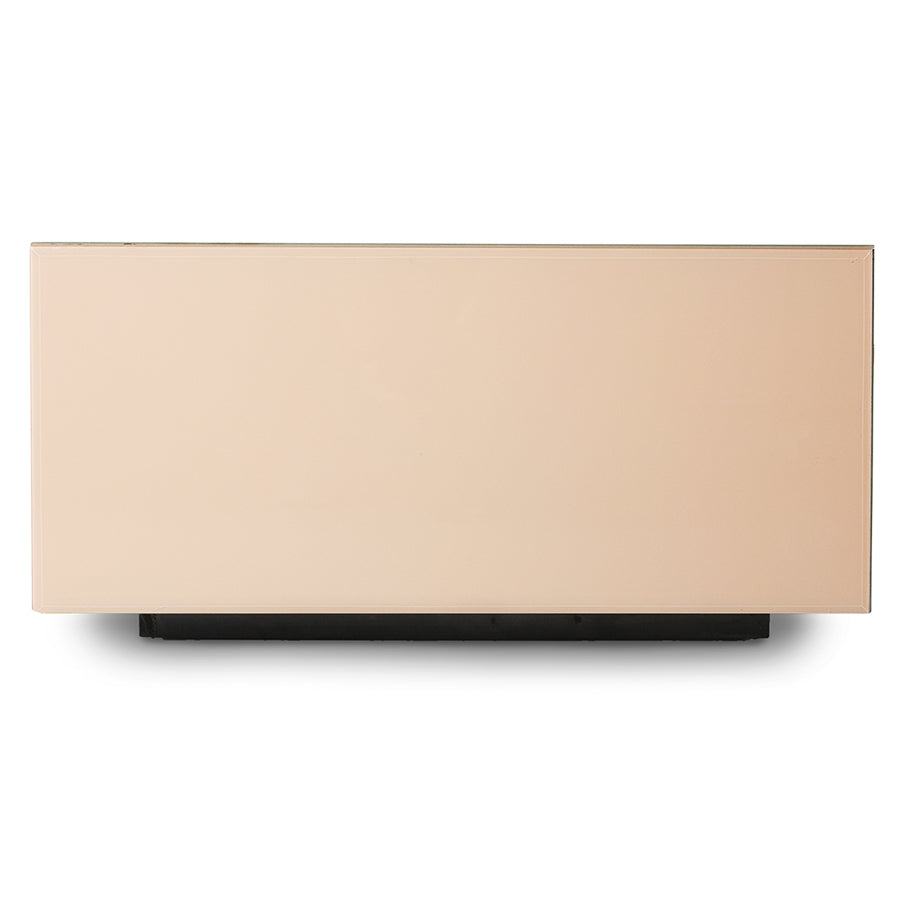 Glas Couchtisch Block