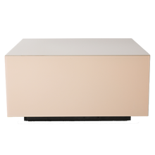 Glas Couchtisch Block