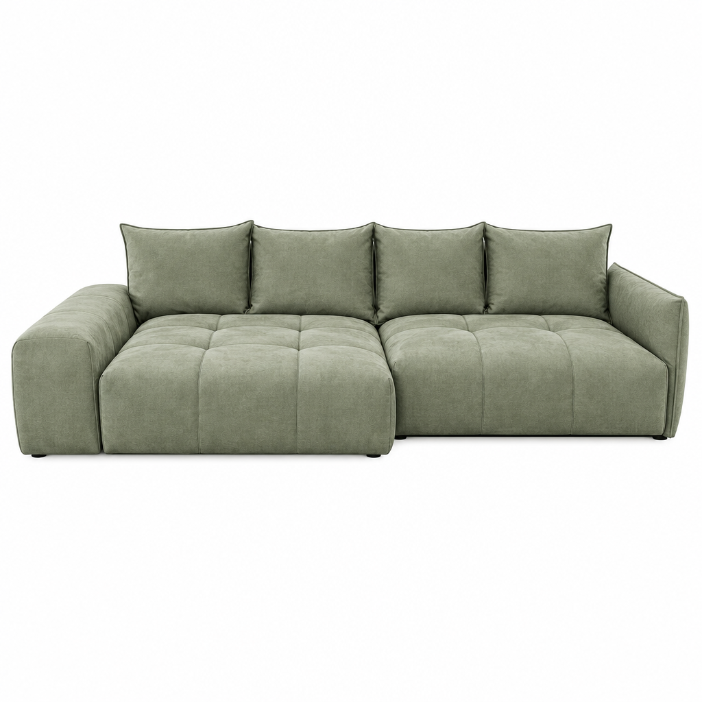 Palermo Ecksofa modular mit losen Rückenkissen